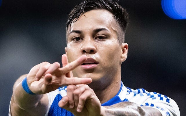 Kaio Jorge pode assumir a artilharia do Brasileirão nesta quinta-feira (12), no jogo contra o Vitória (Foto: Gustavo Aleixo/Cruzeiro)