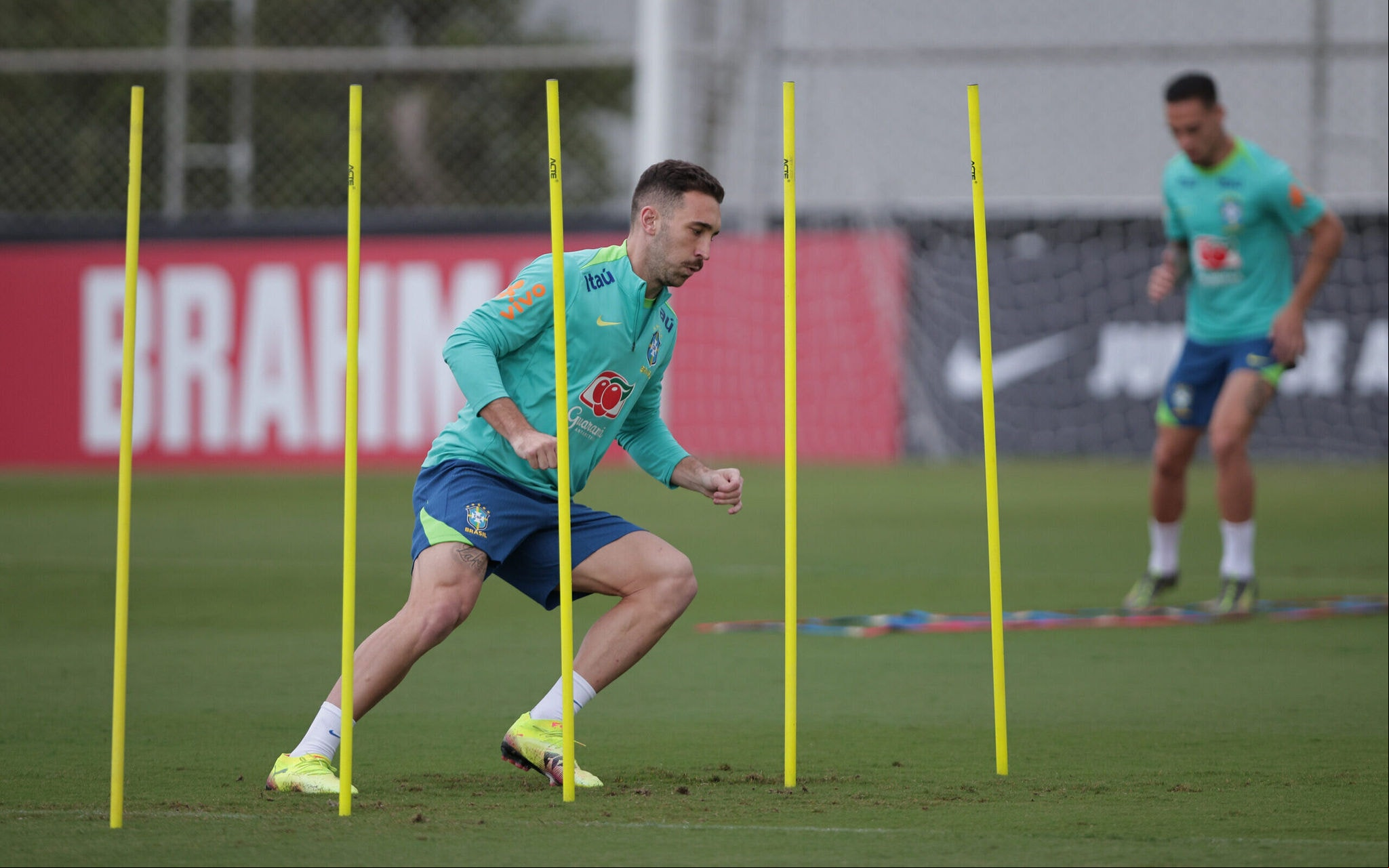 SP - SAO PAULO - 07/06/2025 - BRASIL, TREINO - Leo Ortiz jogador do Brasil durante treino no Centro de Treinamento CT Joaquim Grava. Foto: Ettore Chiereguini/AGIF